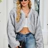 Fashionable Women's Plush Short Jacket Fauxsuit Collar
