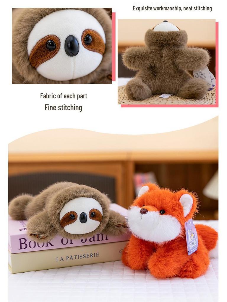 Plush Capybara & Sloth Doll from Dingdang Pocket Treasure
