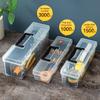 Plastic Organizer Box Transparent Portable Multipurpose Electrician Drill Tool Storage Box Hardware Tool Case