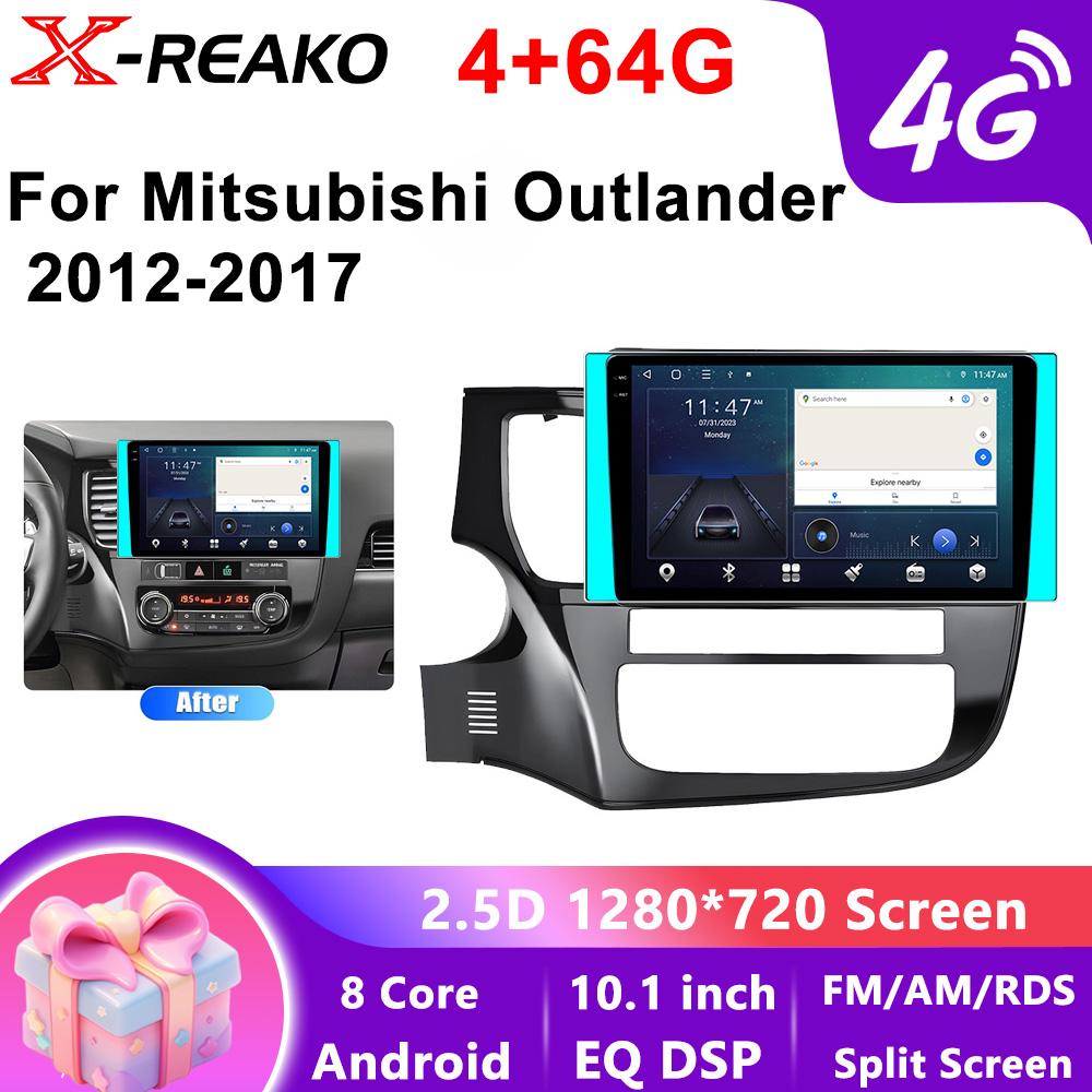 4G+WIFI Autoradio für Mitsubishi Outlander 3 2012-2017 2018 Stereo Multimedia Player Android 12 GPS-Navigation Head Unit Carplay