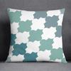 45x45cm Fresh Green Simple Geometric Pillow Cover Living Room Sofa Office Seat Car Waist Cushion   Home Decoration