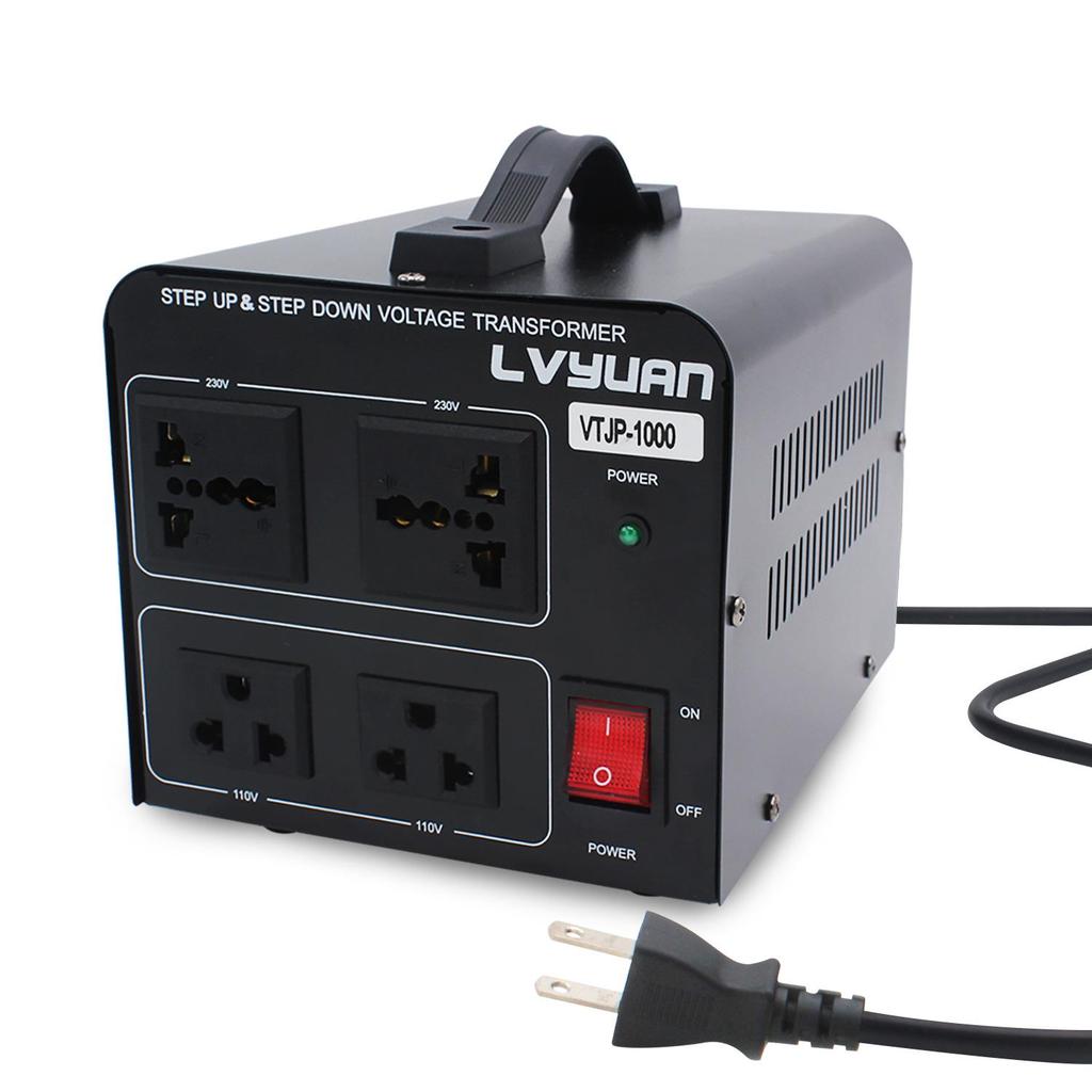 LvYuan 1000W Step-Up & Step-Down Voltage Converter, 220V to 110V & 110V to 220V