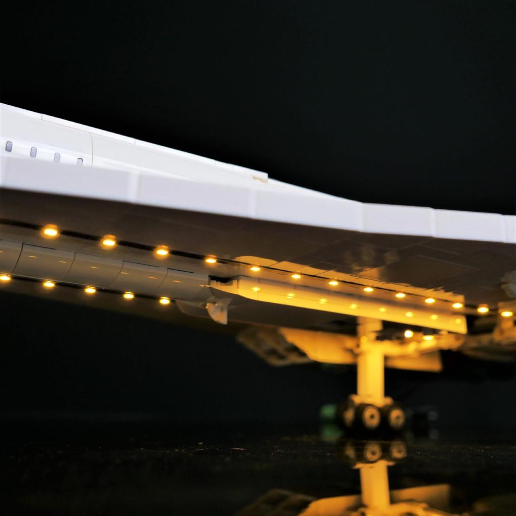 LP LED-Beleuchtungsset für Concorde 10318, Kompatibel mit Lego Creator Serie, ferngesteuert.