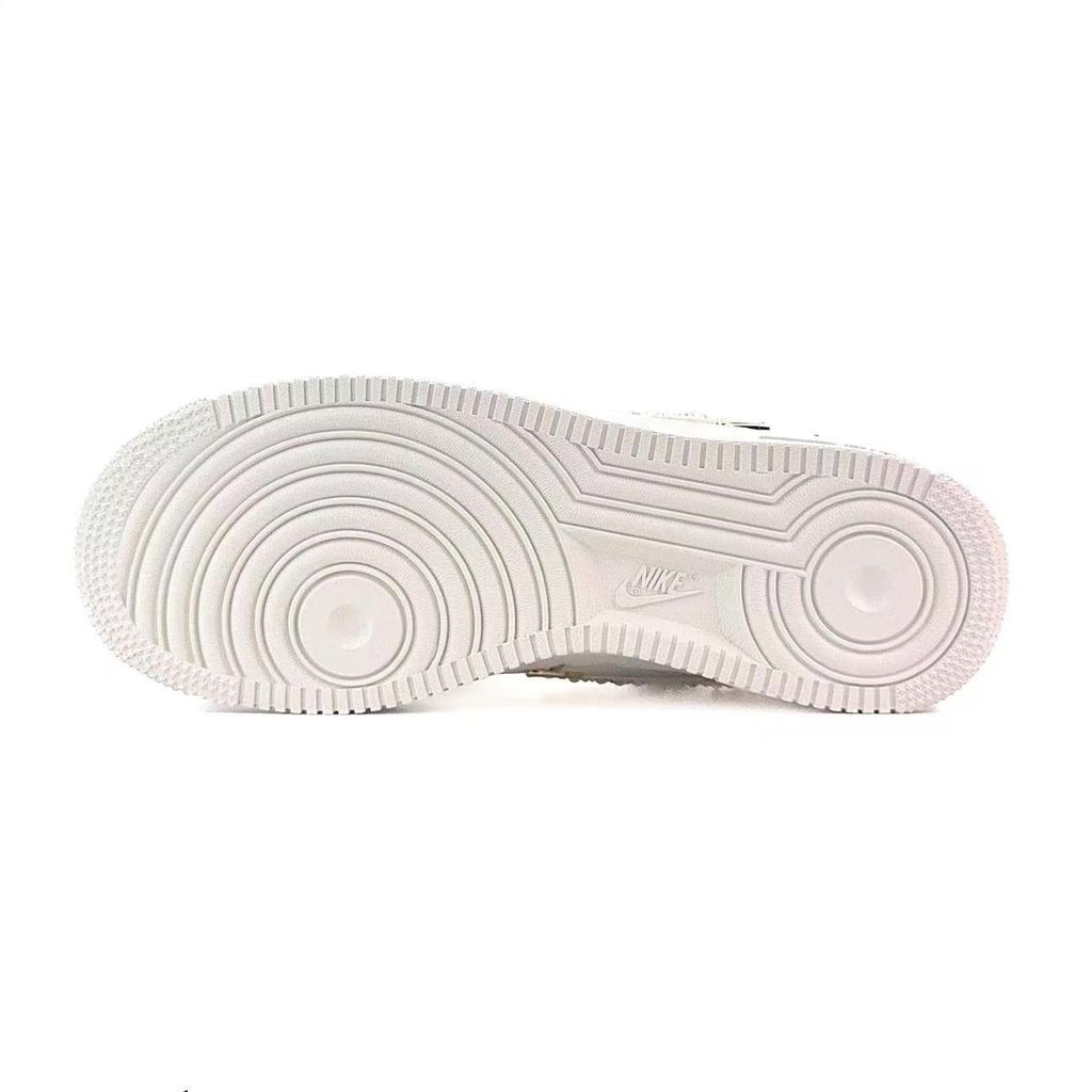 Nike Air Force 1 Dream As A Horse Abrasion Resistant Low top Skateboard Shoes Women's White Gold FV3654-111(Team935-)