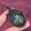 Tree Of Life Labradorite Pendant Gemstone Pendant Copper Wire Wrapped Jewelry