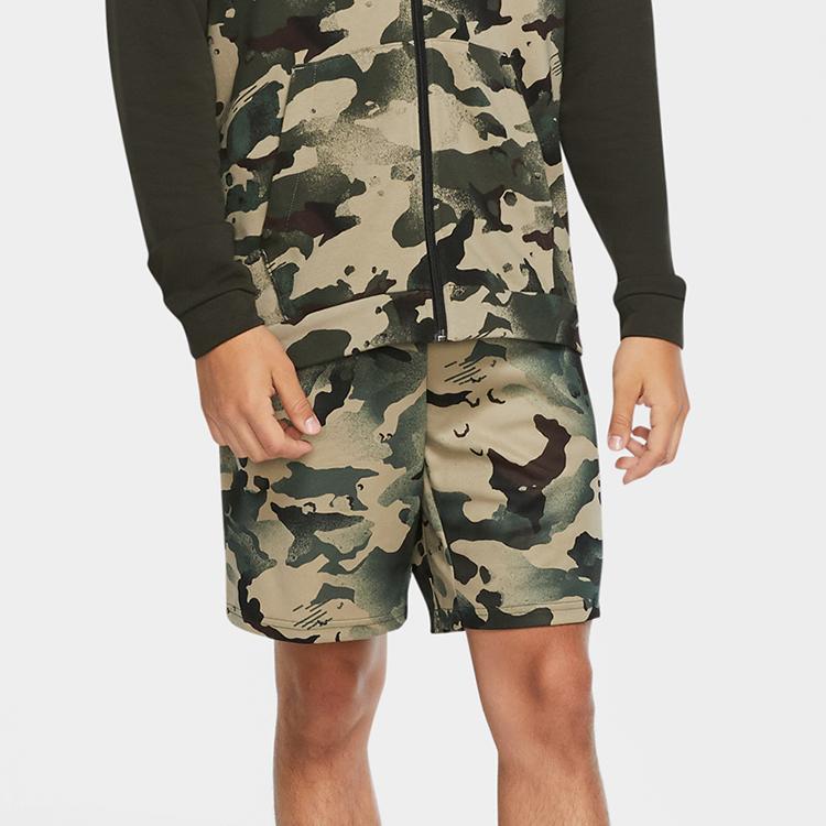 Nike Dri-FIT Camo Training Shorts Men Bottoms Sequoia-Green CU4039-355