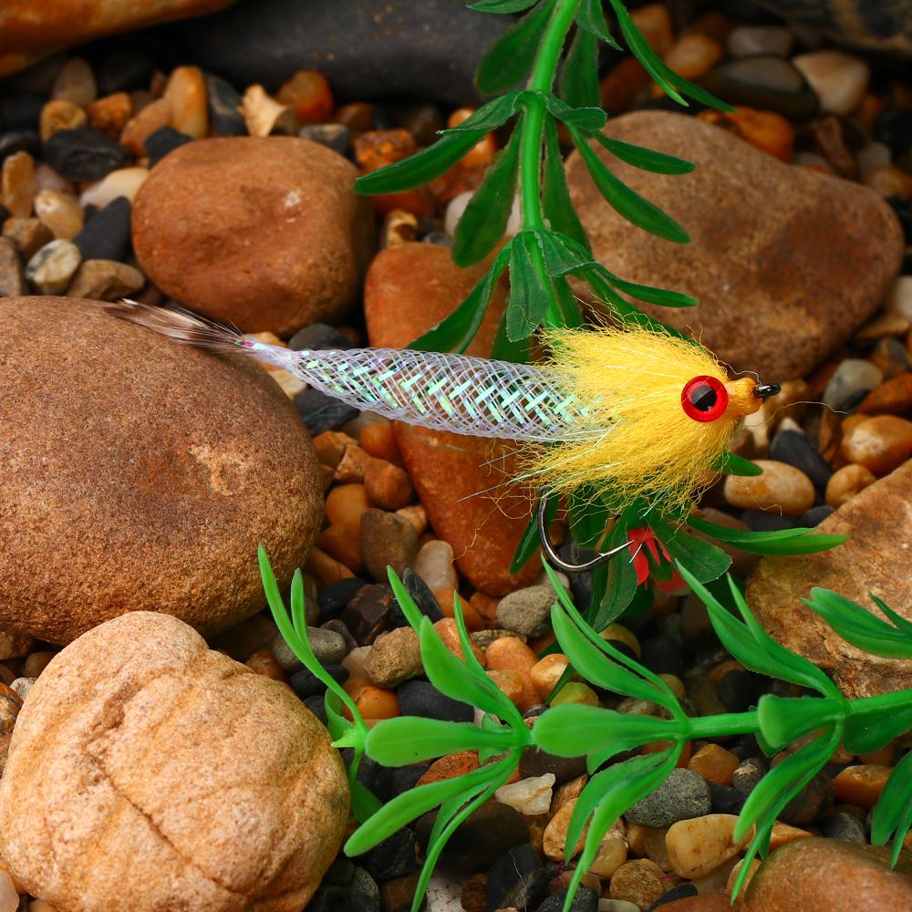 5 Stück/Box Schnell sinkend Mylor Flash Tube Streamer Fliege Leicht Großvolumig 5 Farben verfügbar Forelle Barsch Hecht Angelköder