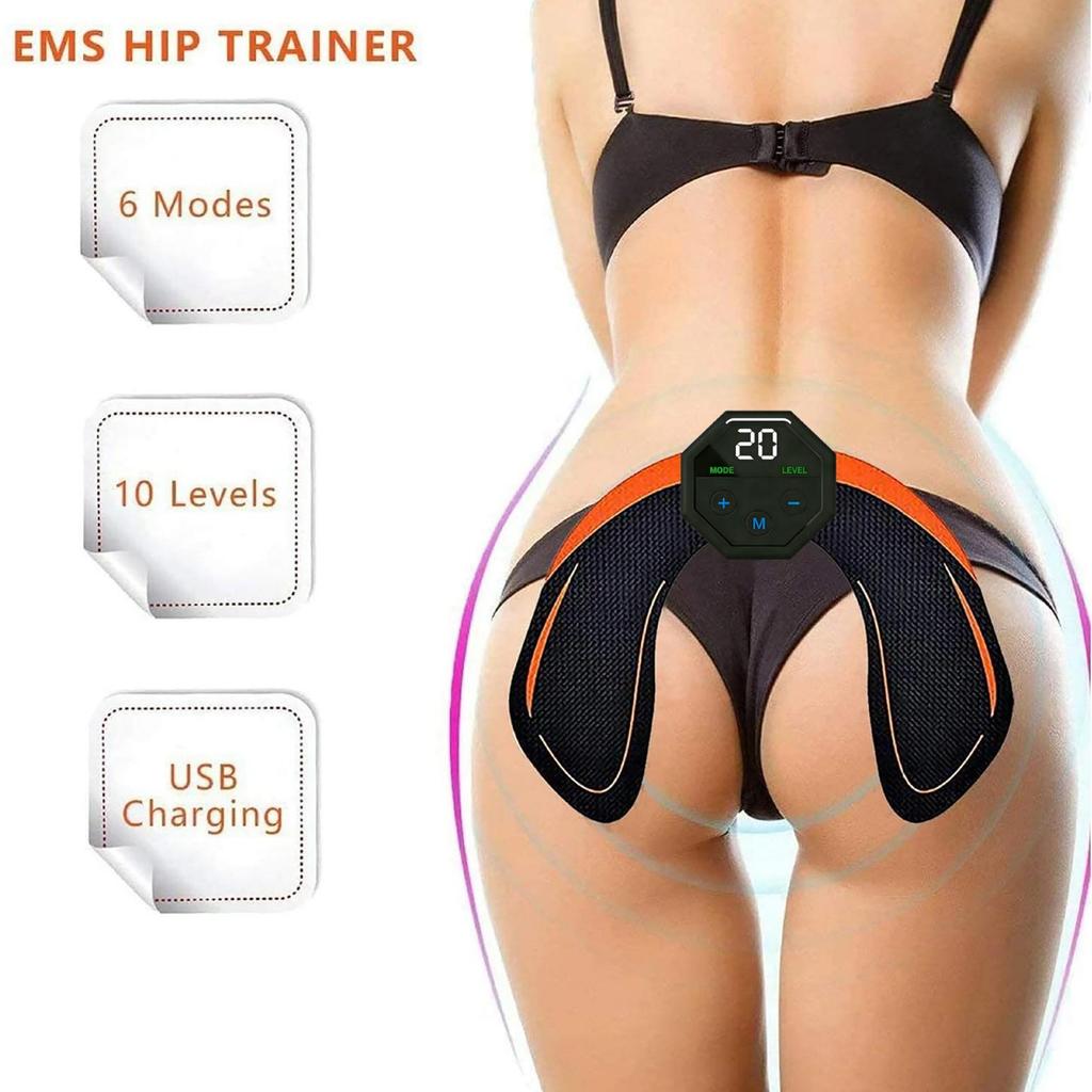 Rechargeable EMS Abdominal & Buttocks Muscle Trainer Patch