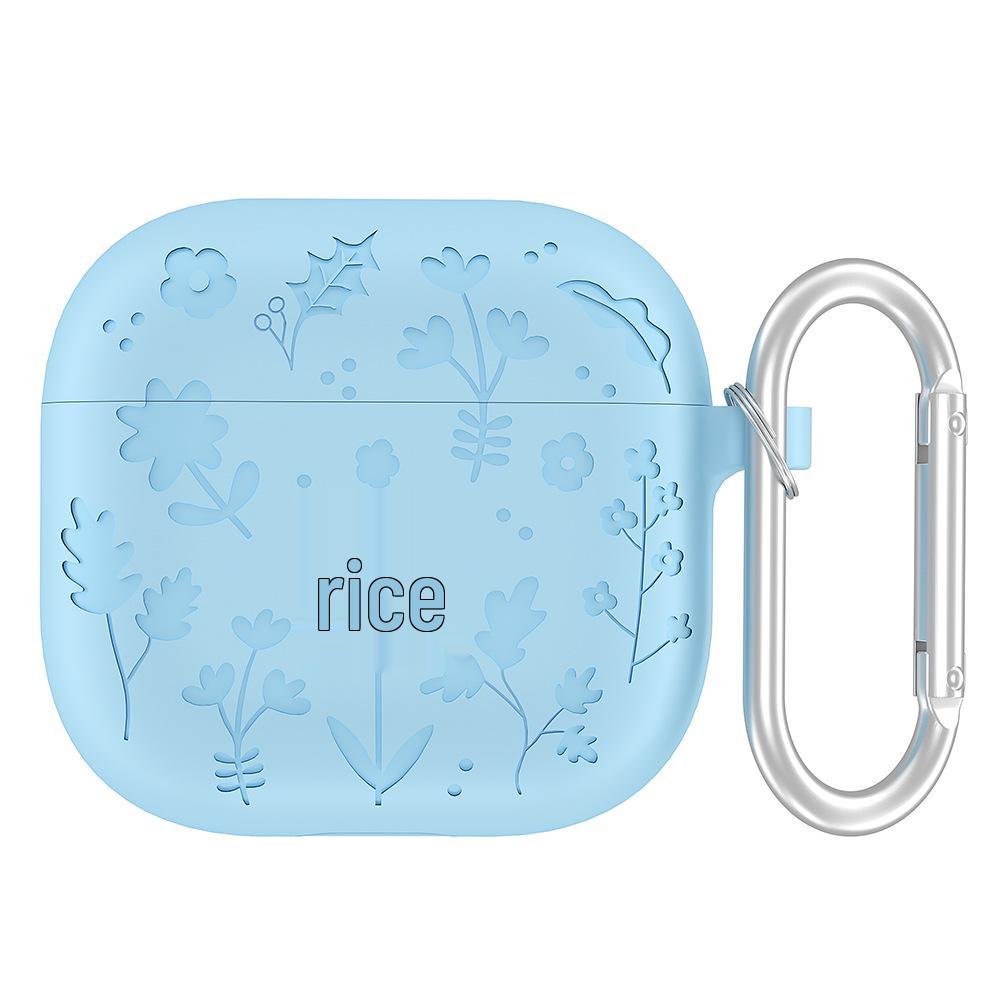 Solid Color Silicone Protective Cover for Apple AirPods 4th Gen