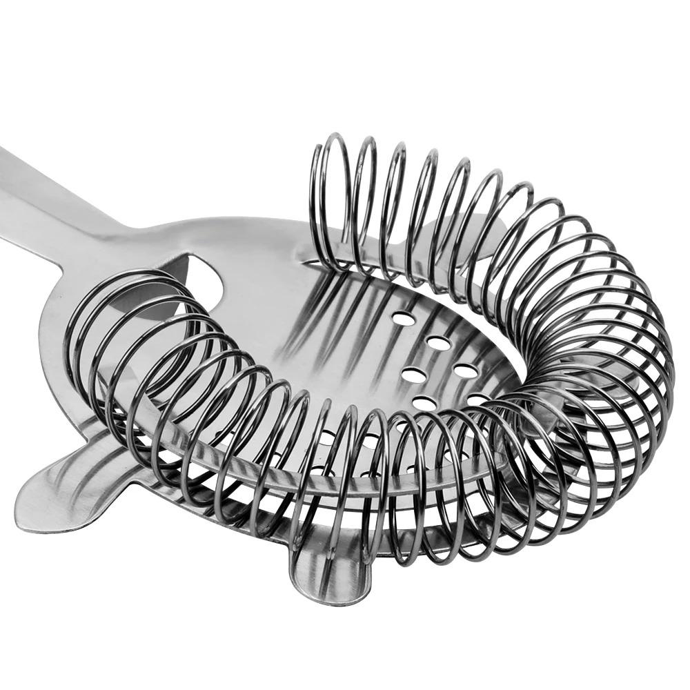 With Spring Cocktail Strainer Stainless Steel Ice Filter Bar Accessories Bar Strainer  Bartender