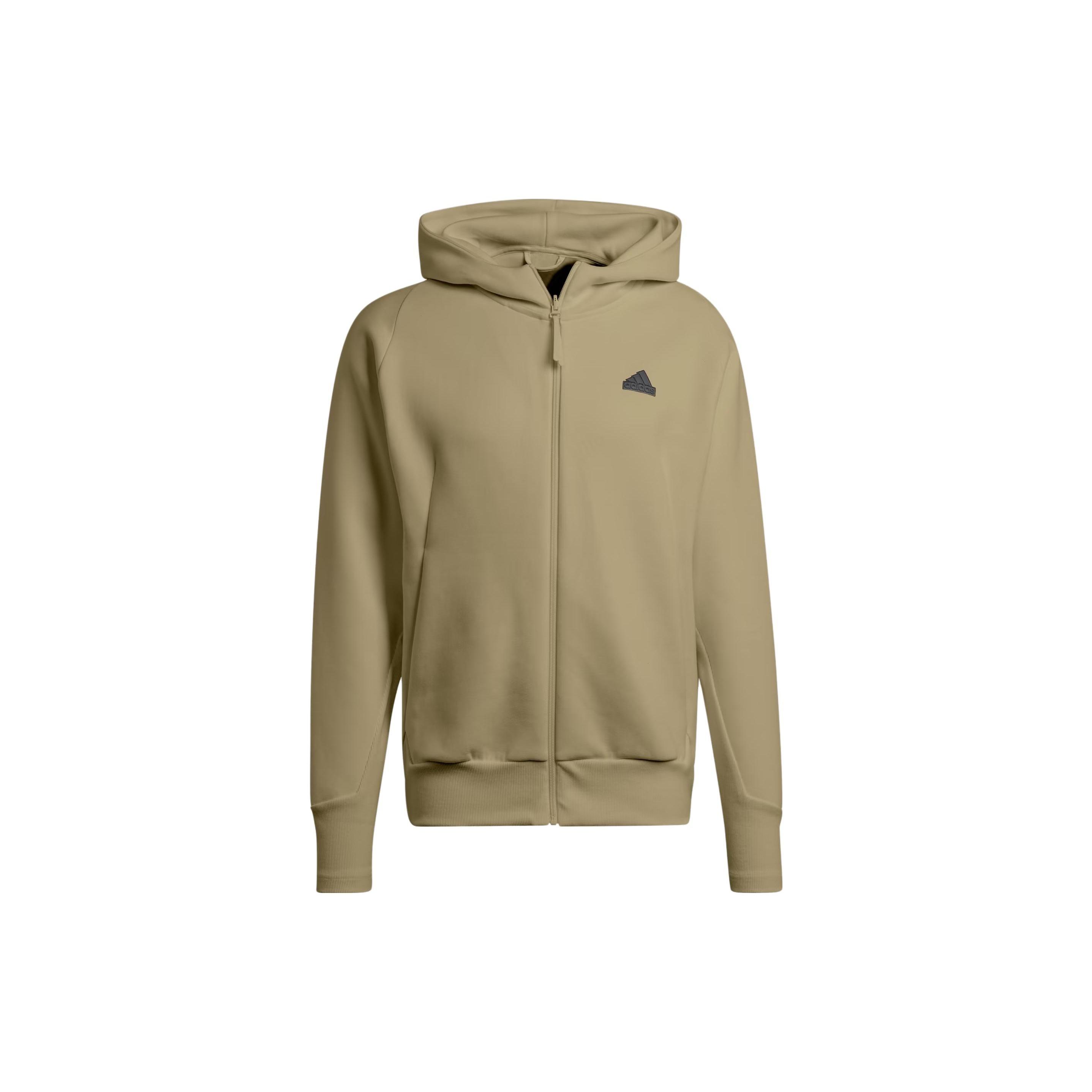 adidas Z.N.E. Premium Full-Zip Hooded Track Top Olive Strata Men s IN5090 L