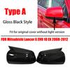 For Mitsubishi Lancer X 10 EX EVO 2008-2016 Side Door Rearview Mirror Cover Cap Trim Shell Sticker Car Styling Accessories Part