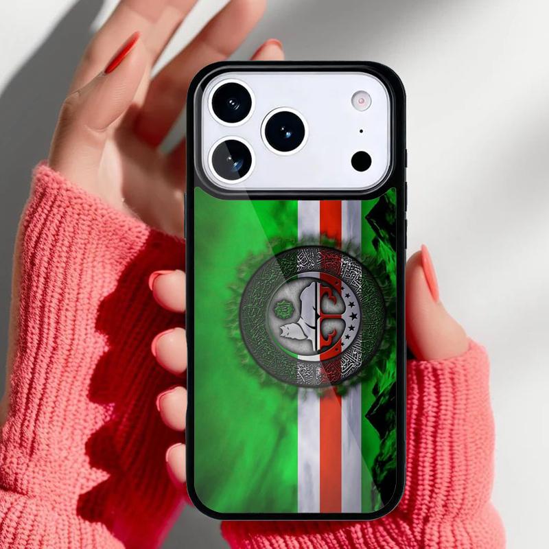 Chechen Chechnya Flag Phone Case for iPhone 17 16 15 14 13 Pro Max Back Cover for 12 11 Pro Coque