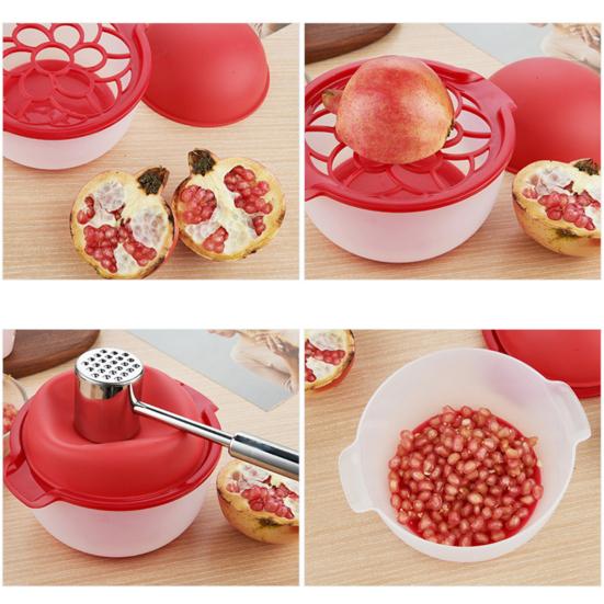Pomegranate Peeler Manual Multi Functional Silicone Anti-slip Safe Pomegranate Deseeder for Home