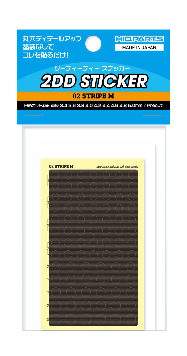 

HiQ Parts 2DD Sticker 02 Stripe M 1 Sheet Plastic Model Sticker Black 2DD-02 чорний
