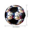 Soccer Ball Colorful Machine Stitched PVC Size 5 Team Training Competition Ready Durable High-Bounce Cool Sports Gift