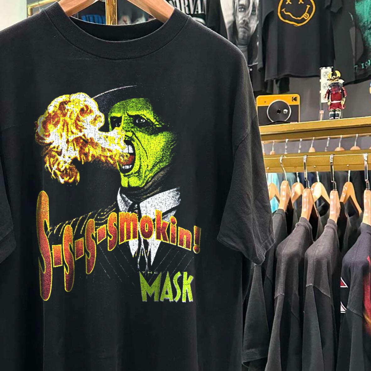 Smokin Mask Promo T-Shirt Black XXL 4XL