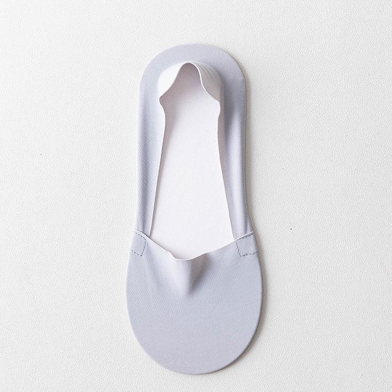 Damen Unsichtbare Eis-Seide Bootssocken - Atmungsaktiv, Schweißabsorbierend, Rutschfeste Baumwollsohle für Fersen