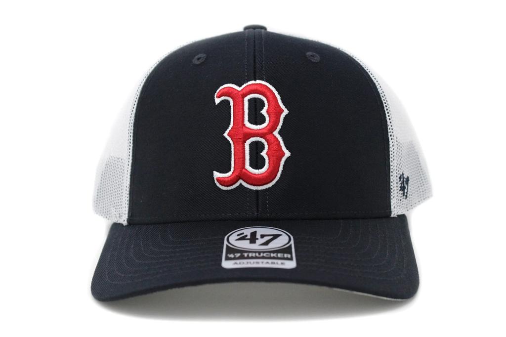 47 Brand 47 TRUCKER Mesh MLB American League Boston Red Free Size Cap, Sox,