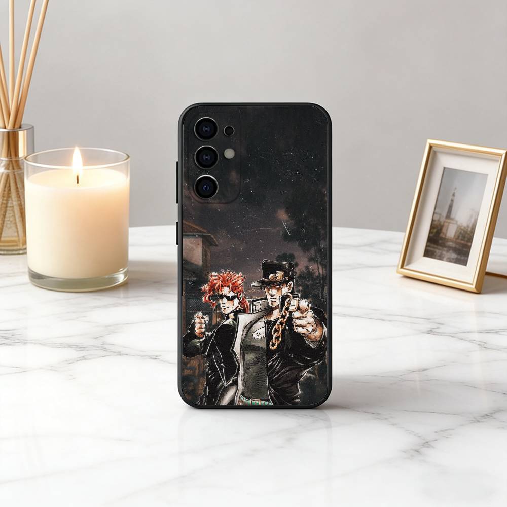 COOL J-JoJo B-Bizarre A-Adventures Phone Case For Samsung S25,S24,S21,S22,S23,S30,Ultra,S20,Plus,Fe,Soft Silicone Black Cover