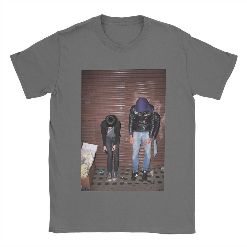 Men T-Shirts Crystal Castles Hipster Pure Cotton Tees Short Sleeve T Shirt Round Neck Clothes Plus Size