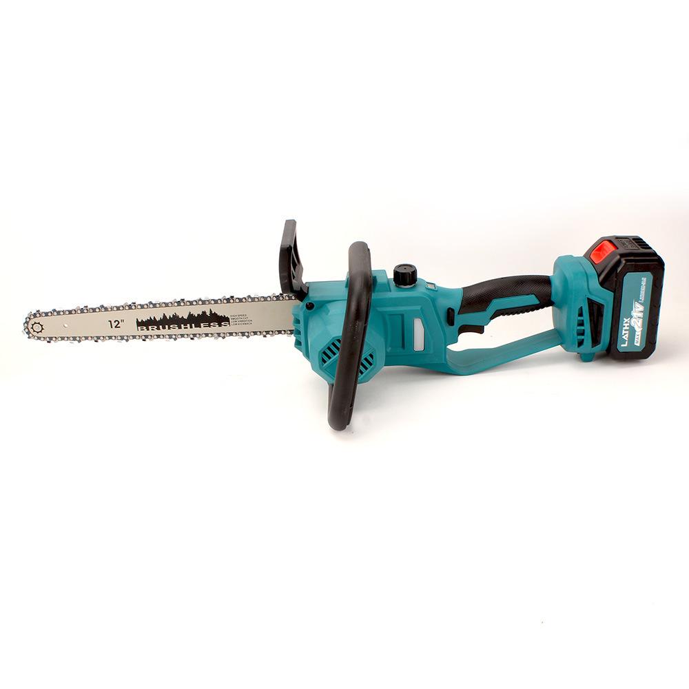 21V Lithium Battery 12-inch High-Speed Electric Chainsaw for Woodworking and Carving