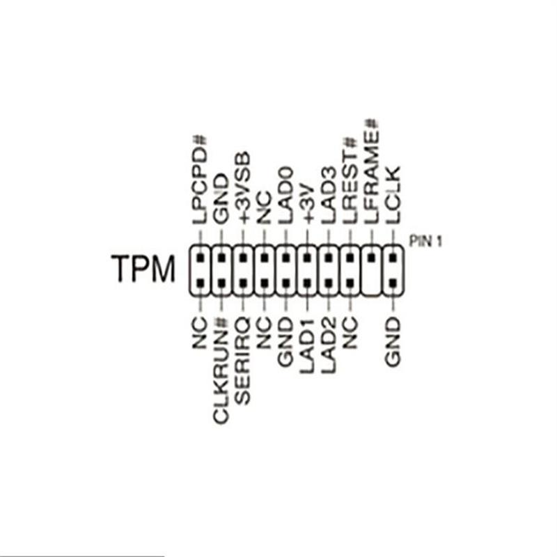 For Supermicro AOM-TPM-9655V Security Trusted Module TPM 1.2 20 Pin LPC AOMTPM9655HS