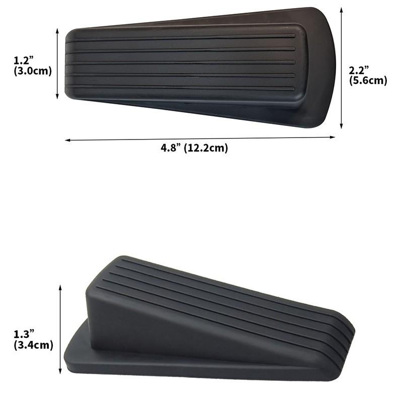 TPR Door Stopper Wedge Home Safety Anti-Collision Floor Mount Holder Windproof Stop