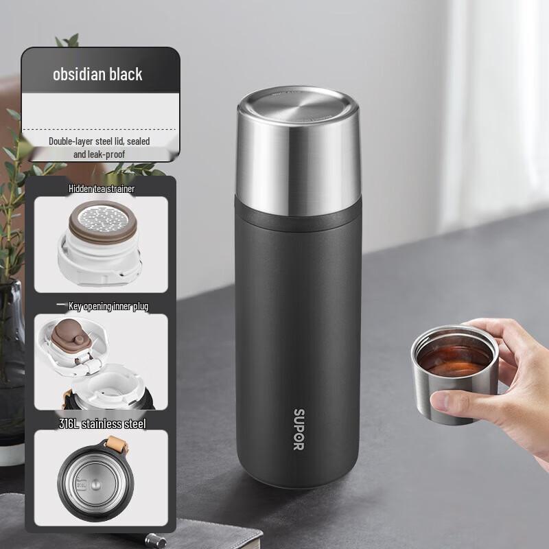 Supor 316 Stainless Steel 550ml Insulated Water Bottle