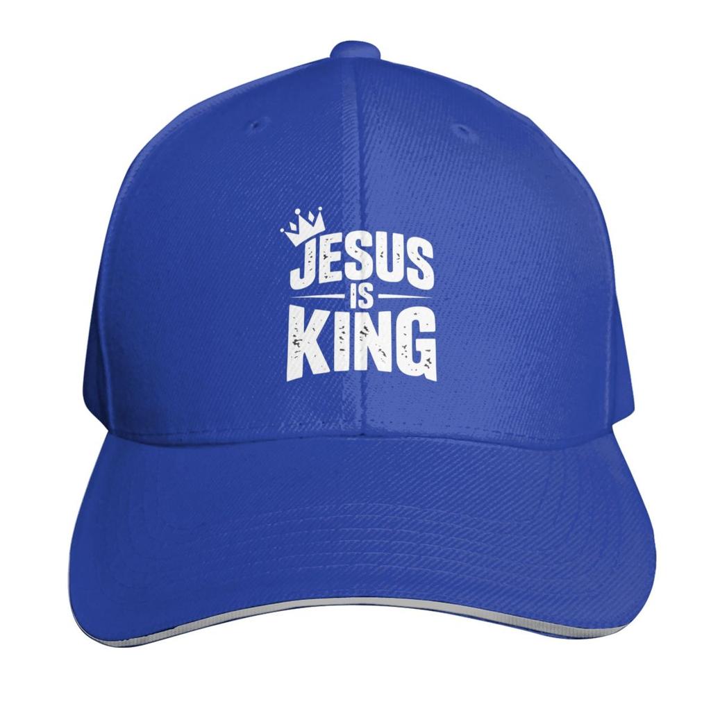 Jesus Is My King Christian Faith Catholic Cap Fashion Casual Baseball Caps Adjustable Hat Hip Hop Summer Unisex Baseball Hats