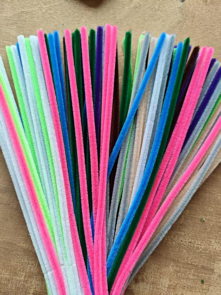Colorful Chenille Pipe Cleaners for Kids' Craft & Educational Toys
