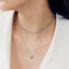 [Rosemont] Silver Grain Necklace Polka Ra25B15J