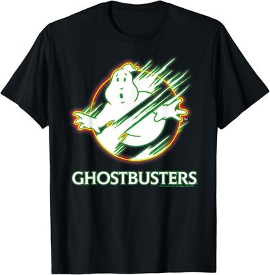 Ghostbusters 2 - Neono vaiduoklio logotipas T-shirt