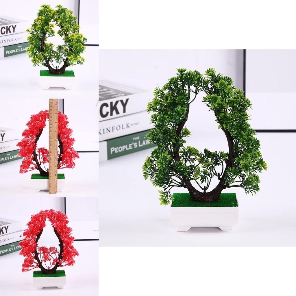Artificial Heartshaped Chrysanthemum Plant With Plastic Materials For Home Office Decor
