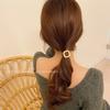 Korea New Metal Hair Scrunchies Hair Bands Ponytail Holder Rubber Band for Women Hair Ties Hair Rope Headband Hair Accessories