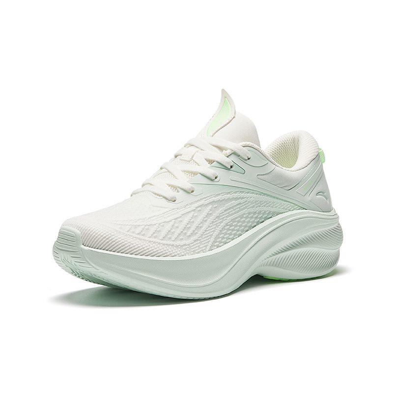 Anta Leaf 5.0 Comfortable Low top Running Shoes Women's White Green 922525575F-1
