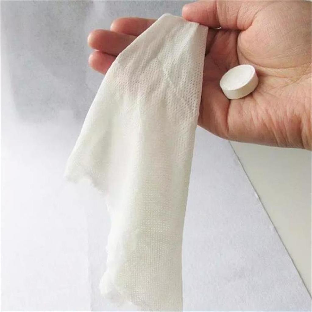 20/500pcs New Portable Compressed Towel Disposable Face Cleaning Soft Compressed Hand Wipe Towel Non-Woven Makeup Wipes