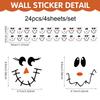 Wall sticker Christmas wall sticker emoji sticker cute cartoon snowman refrigerator sticker window sticker cup sticker wallpaper