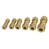 High Pressure Brass Pipe Joint 3/16 Size Tool Free Installation For Home Plumbing Maintenance