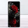 Pouzdro pro Xiaomi Redmi Note 11 9S 10 9 8 7 9A 9C 9i K40 8T 10C 9T K50 silikonové pouzdro jasně červené květy růže