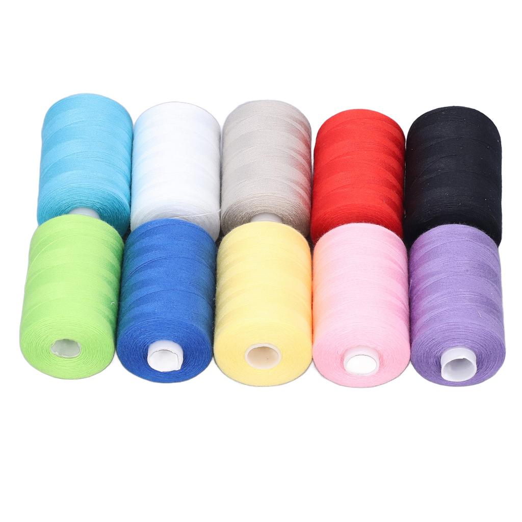 10 ks Šicí nit Bohaté Jasné Barvy Vysoká Pevnost Vysoce Odolná Prémiový Polyester Široká