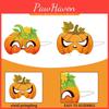 Pumpkin Face Mask Party Decor For Thanksgiving Celebration With Paper Materials 6pcs Set