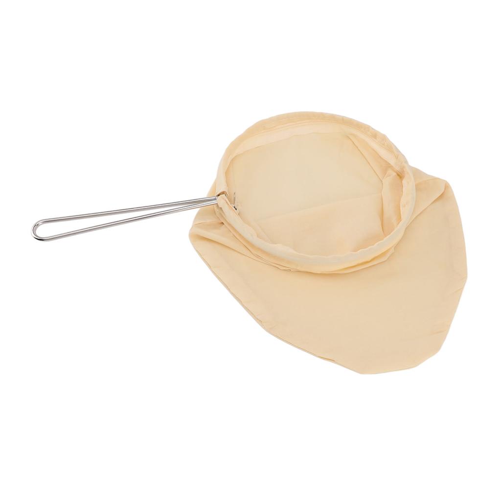 Food Strainer Bags with Stainless Steel Handle Frame Design Reusable Food Filter Bags for Nut