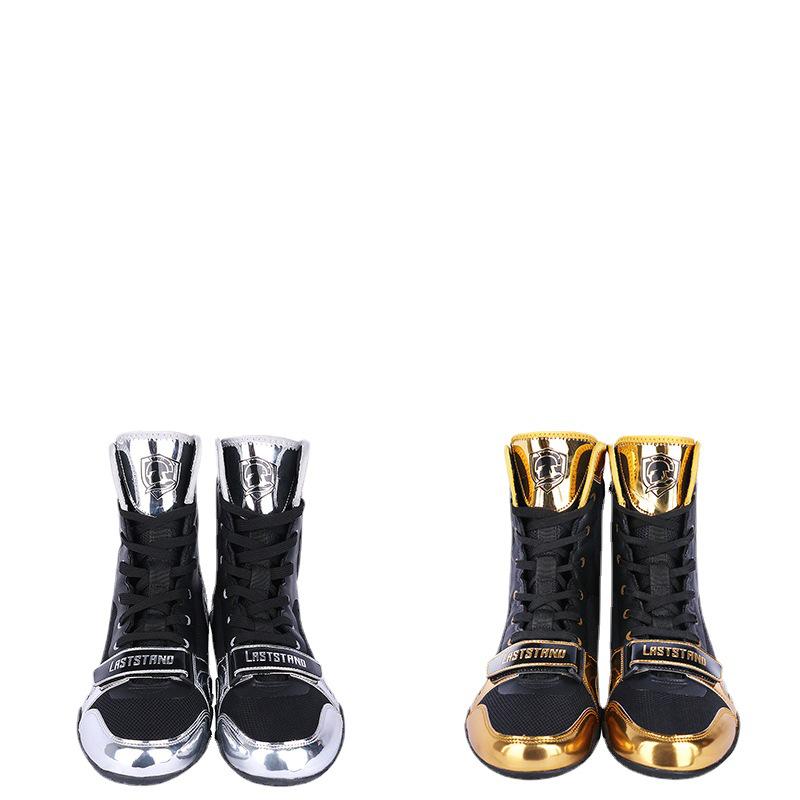 Zapatos Profesionales de Boxeo y Lucha Libre de Caña Alta - Transpirables, Antideslizantes para Hombres y Mujeres