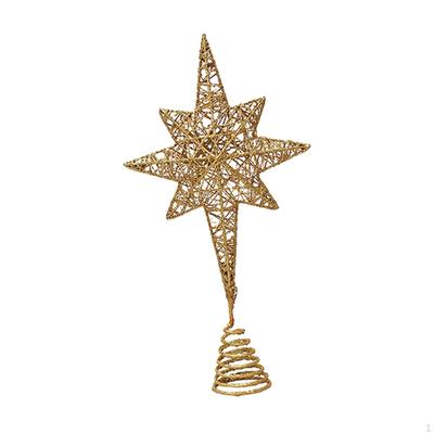 Christmas Tree Top Star Decorations Stylish Portable Lightweight Xmas Topper Ornament