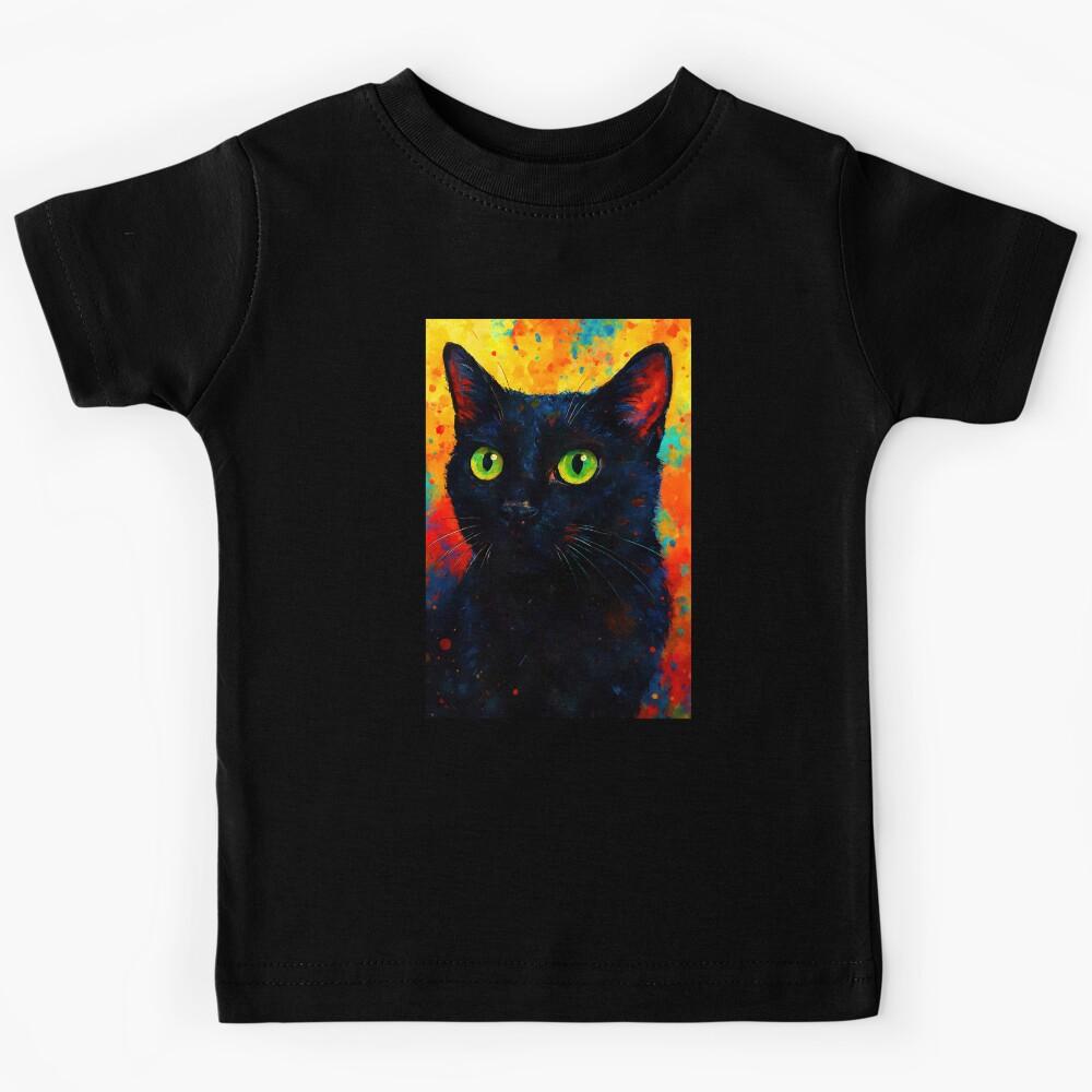 Mystical Midnight Cat Kids T-Shirt 170