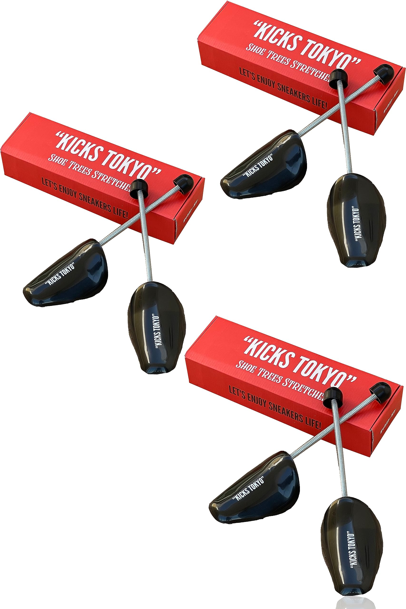 

KICKS TOKYO Распорки для обуви для кроссовок и набор для мужских и женских ботинок, 3, чёрный