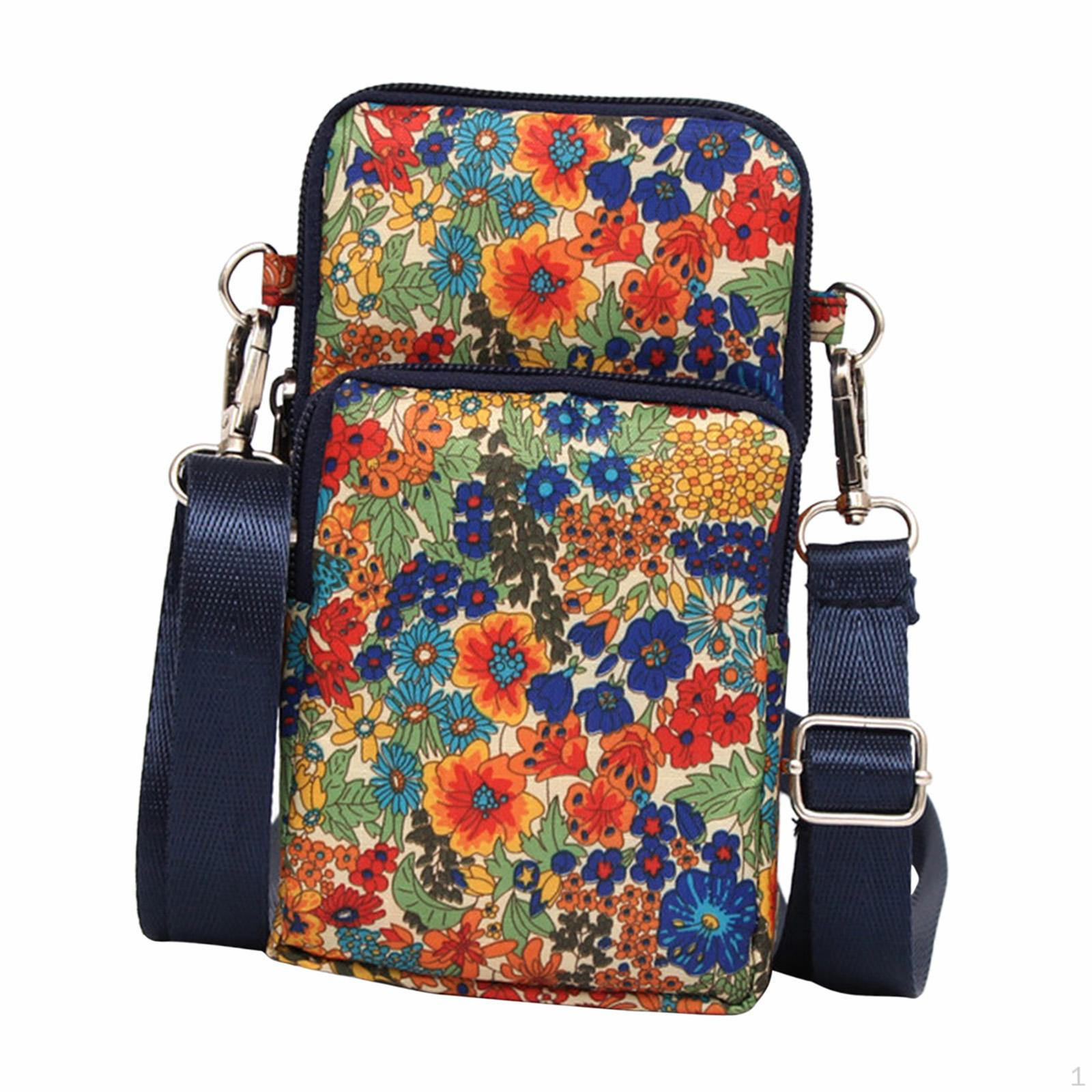 

Cell Phone Bag Forearm Purse with Zipper Lightweight Crossbody Fashion Pocket Wallet Colorful