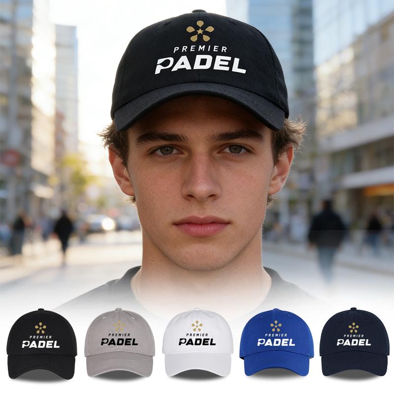 MLFO Premier Padel Printed SoftPeak Baseball Cap Lightweight Breathable Adjustable Sporty Style Unisex Tennis Enthusiasts