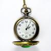 Vintage Emerald Stone Pocket Watch Gothic Fashion Retro Green Opal Pocket Watch